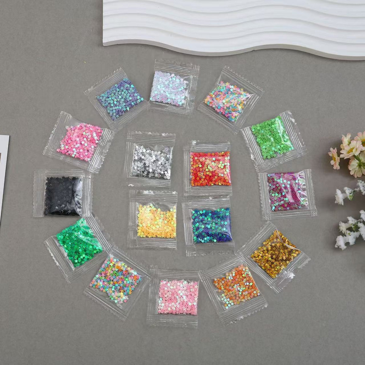 shaped glitter for diy