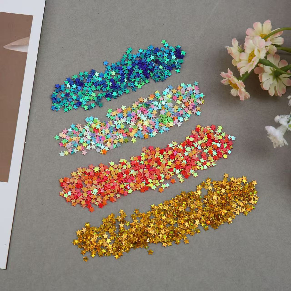 shaped glitter for diy